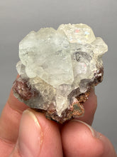 Load image into Gallery viewer, Lustrous Apophyllite over Red Heulandite (Zeolite Pocket) — Deccan Traps, Maharashtra, India
