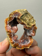 Load image into Gallery viewer, “Goblin Chalcedony” Pink &amp; Orange Druzy Botryoidal Stalactites — Tichka Massif, High Atlas, Morocco
