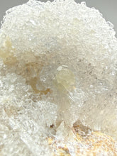 Load image into Gallery viewer, RARE COMBO Moroccan Ram’s Horn Selenite (Gypsum) with Yellow Botryoidal Fluorite Display Specimen
