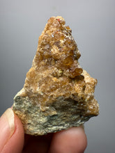 Load image into Gallery viewer, Hessonite Garnet Cluster on Matrix – Natural Collector Specimen from Pakistan | High-Grade Orange-Red Garnet Crystals
