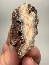 Load image into Gallery viewer, Polished Malawi Agate Half – High-Grade African Banded Agate Display Specimen

