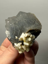 Load image into Gallery viewer, Isometric Fluorite &amp; Scalenohedral Calcite Specimen | Pakistan Mineral Collector Display Piece
