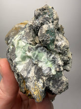 Load image into Gallery viewer, High-Grade Green Wavellite Collectors Specimen - Radiating Botryoidal Crystal Formation - Arkansas, USA
