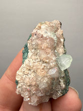 Load image into Gallery viewer, Pink Apophyllite on Red &amp; Green Heulandite – Deccan Traps, Maharashtra, India
