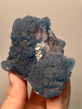 Load image into Gallery viewer, Superb Purple Phantom “Blueberry” Fluorite on Candle Quartz | Huanggang Liang, Inner Mongolia, China
