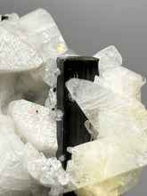 Load image into Gallery viewer, Dark Green Cap Stak Nala Tourmaline with Cleavelandite Matrix – Haramosh Mountains, Pakistan
