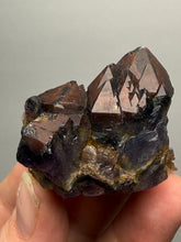Load image into Gallery viewer, Premium Hematite-Phantom Deep Magenta Ametrine Cluster | Deccan Traps, India | Collector Mineral Specimen
