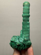 Load image into Gallery viewer, 5” High-Grade Malachite Stalactite “Cave” Formation | DR Congo | REPAIRED | Mineral Collector Specimen
