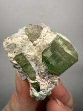 Load image into Gallery viewer, Watermelon Tourmaline on Quartz Matrix – Collector Mineral Specimen from Pakistan
