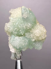 Load image into Gallery viewer, Luminous Mint Apophyllite with Glittering Druzy Sugar Quartz – India
