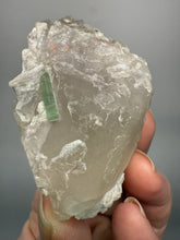 Load image into Gallery viewer, Pink Morganite, Mint Green Tourmaline, Purple Lepidolite in Shiny Quartz – Pegmatite Mineral Specimen from Pakistan
