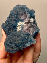 Load image into Gallery viewer, Superb Purple Phantom “Blueberry” Fluorite on Candle Quartz | Huanggang Liang, Inner Mongolia, China
