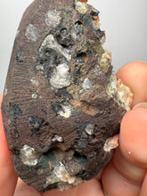 Load image into Gallery viewer, Shiny Peach Stilbite on Druzy Red Heulandite – High-Grade Collector Mineral Specimen from India
