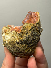 Load image into Gallery viewer, “Goblin Chalcedony” Pink &amp; Orange Druzy Botryoidal Stalactites — Tichka Massif, High Atlas, Morocco
