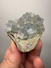 Load image into Gallery viewer, High Grade Blue YGX Fluorite Cluster – Yaogangxian Mine, Hunan, China | Collector Mineral Specimen
