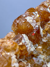 Load image into Gallery viewer, Hessonite Garnet Cluster on Matrix – Natural Collector Specimen from Pakistan | High-Grade Orange-Red Garnet Crystals
