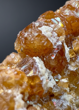 Load image into Gallery viewer, Hessonite Garnet Cluster on Matrix – Natural Collector Specimen from Pakistan | High-Grade Orange-Red Garnet Crystals
