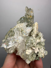 Load image into Gallery viewer, Chlorite-Included Quartz Cluster (Green Phantom Quartz) – Pakistan Mineral Specimen

