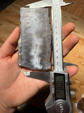 Load image into Gallery viewer, PREMIUM DISPLAY or LAPIDARY SLAB • Moroccan “Ghost Agate” White Seam Plum Agate • Double Sided • High Atlas Mountains • Unpolished
