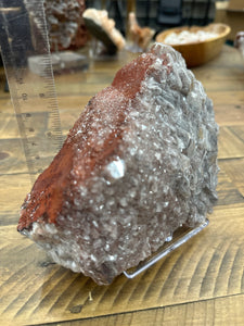 Silver Chocolate Calcite Cluster from HuBei, China