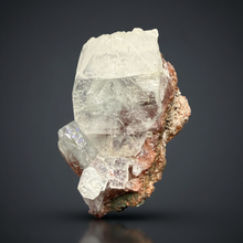 Load image into Gallery viewer, Lustrous Apophyllite over Red Heulandite (Zeolite Pocket) — Deccan Traps, Maharashtra, India
