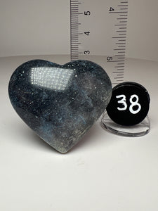 Blue Trolleite from Brazil • Heart