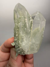 Load image into Gallery viewer, Chlorite-Included Faden Quartz Cluster (Green Phantom Quartz) | Pakistan Mineral Specimen
