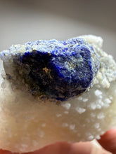 Load image into Gallery viewer, Afghan Lazurite Specimen | Deep Blue Lapis-Grade Crystal on Matrix | Collector Display Mineral
