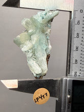 Load image into Gallery viewer, Luminous Mint Apophyllite with Glittering Druzy Sugar Quartz – India
