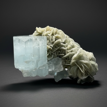 Load image into Gallery viewer, Premium Aquamarine with Mica on Matrix  Collector Mineral Specimen – Nagar Valley, Pakistan
