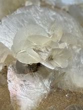 Load image into Gallery viewer, Silvery Bladed “Rose” Calcite Cluster – Yaogangxian Mine, Hunan, China
