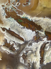 Load image into Gallery viewer, 4.5” Polished Native Copper in Chrysocolla and Botryoidal Chalcedony — Display Specimen (Indonesia)
