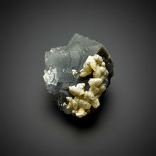 Load image into Gallery viewer, Isometric Fluorite &amp; Scalenohedral Calcite Specimen | Pakistan Mineral Collector Display Piece
