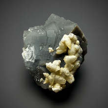 Load image into Gallery viewer, Isometric Fluorite &amp; Scalenohedral Calcite Specimen | Pakistan Mineral Collector Display Piece
