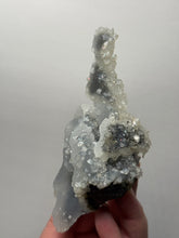 Load image into Gallery viewer, Druzy Chalcedony Stalactite with Druzy Clear Apophyllite | Maharashtra, India

