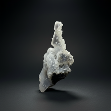 Load image into Gallery viewer, Druzy Chalcedony Stalactite with Druzy Clear Apophyllite | Maharashtra, India
