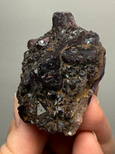 Load image into Gallery viewer, Premium Hematite-Phantom Deep Magenta Ametrine Cluster | Deccan Traps, India | Collector Mineral Specimen
