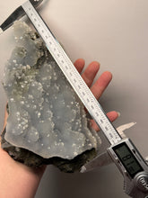 Load image into Gallery viewer, BIG Druzy Chalcedony Stalactite with Druzy Clear Apophyllite | Maharashtra, India
