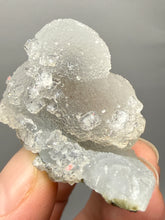 Load image into Gallery viewer, Druzy Chalcedony Stalactites with Druzy Clear Apophyllite | Maharashtra, India

