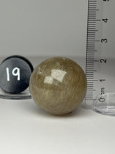 Load image into Gallery viewer, Golden Rutile Quartz (AKA Golden Angel Hair Quartz) Sphere
