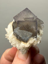Load image into Gallery viewer, Isometric Fluorite &amp; Scalenohedral Calcite Specimen | Pakistan Mineral Collector Display Piece
