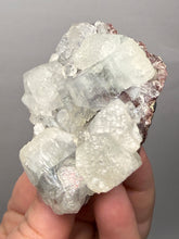 Load image into Gallery viewer, Lustrous Apophyllite over Red Heulandite (Zeolite Pocket) — Deccan Traps, Maharashtra, India
