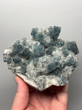 Load image into Gallery viewer, Premium Natural Blue Fluorite on Quartz Matrix

Collector Mineral Specimen – Inner Mongolia, China

Xianghualing Mine, Hunan Province, China

