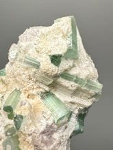 Load image into Gallery viewer, Pink Morganite, Blue Green Indicolite &amp; Purple Lepidolite Mineral Specimen from Pakistan – Collector Grade Pegmatite Piece
