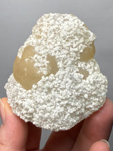 Load image into Gallery viewer, Rare Botryoidal Yellow Fluorite on Quartz Matrix  Collector Mineral Specimen – Maharashtra, India
