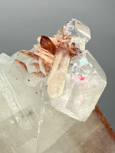 Load image into Gallery viewer, Lustrous Apophyllite over Red Heulandite (Zeolite Pocket) — Deccan Traps, Maharashtra, India

