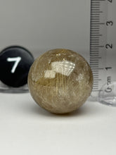 Load image into Gallery viewer, Golden Rutile Quartz (AKA Golden Angel Hair Quartz) Sphere
