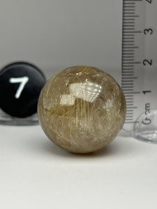 Golden Rutile Quartz (AKA Golden Angel Hair Quartz) Sphere