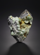 Load image into Gallery viewer, High-Grade Green Wavellite Collectors Specimen - Radiating Botryoidal Crystal Formation - Arkansas, USA
