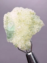 Load image into Gallery viewer, Luminous Mint Apophyllite with Glittering Druzy Sugar Quartz – India
